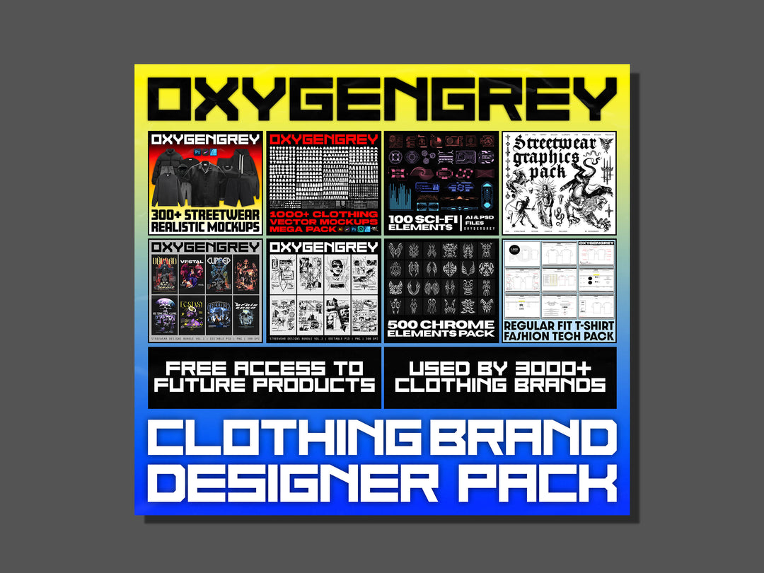 Clothing Brand Designer Pack [All Products Bundle]