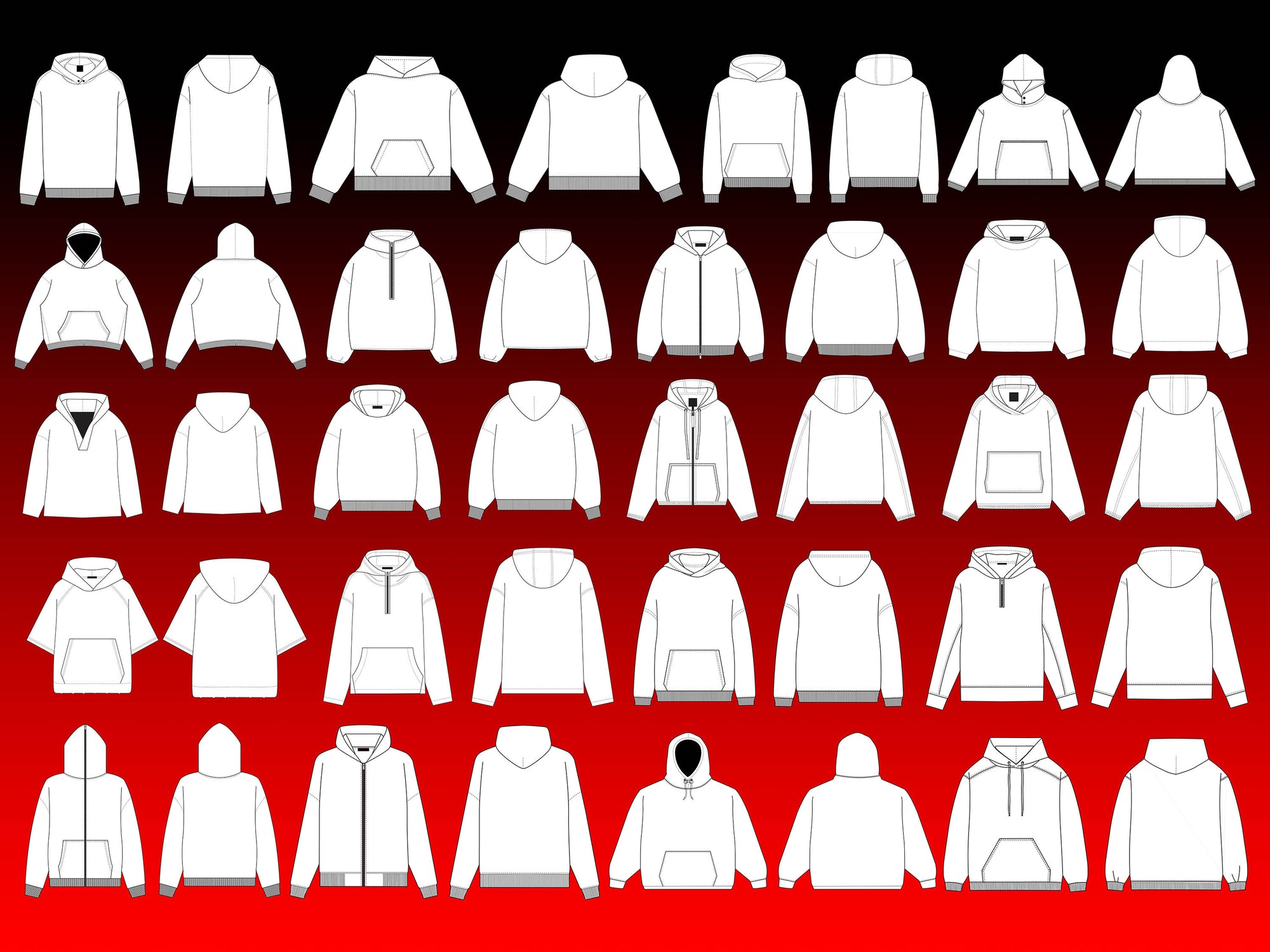 Hoodie Vector Mockusp 