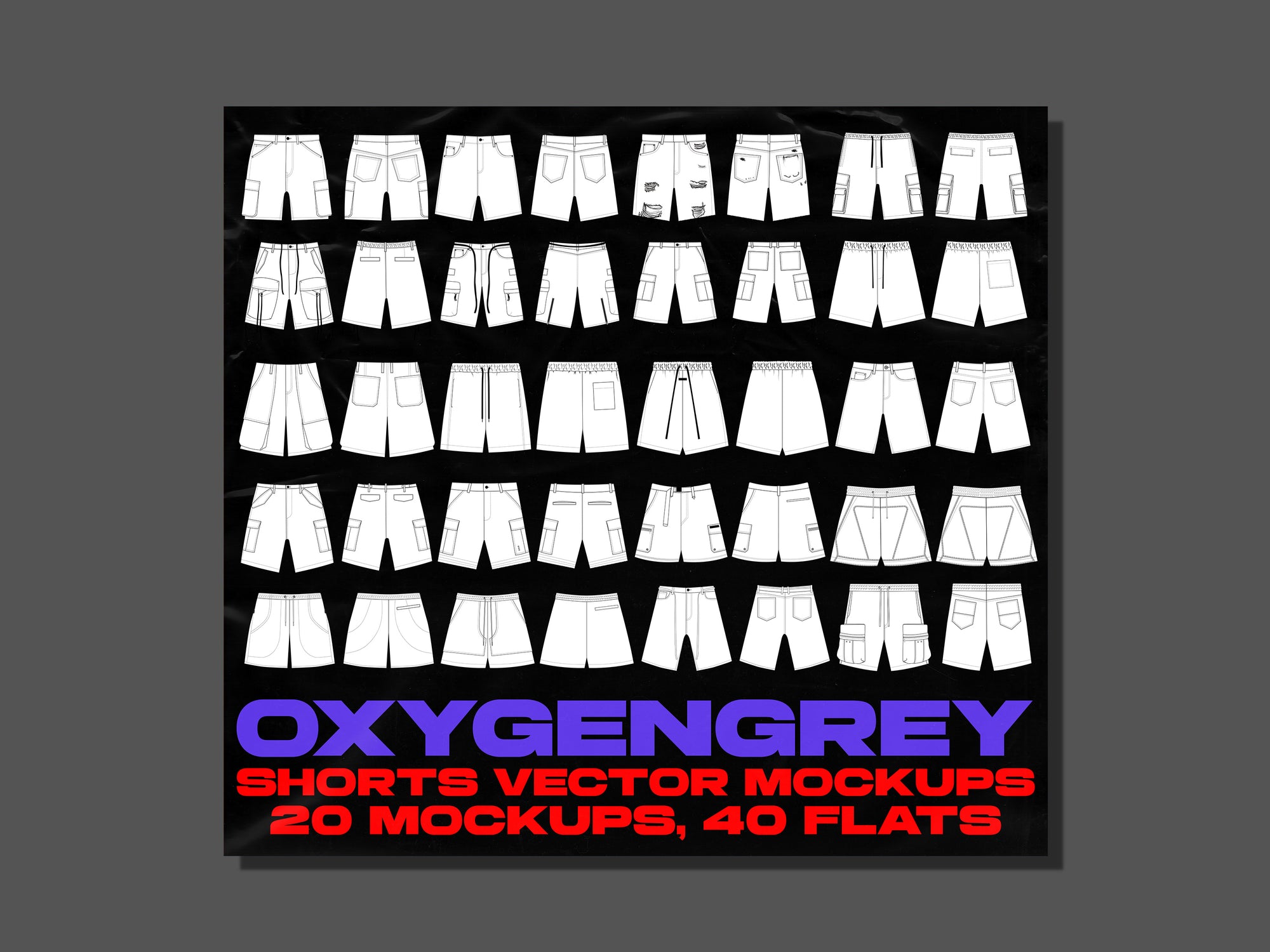 Shorts Vector Mockups