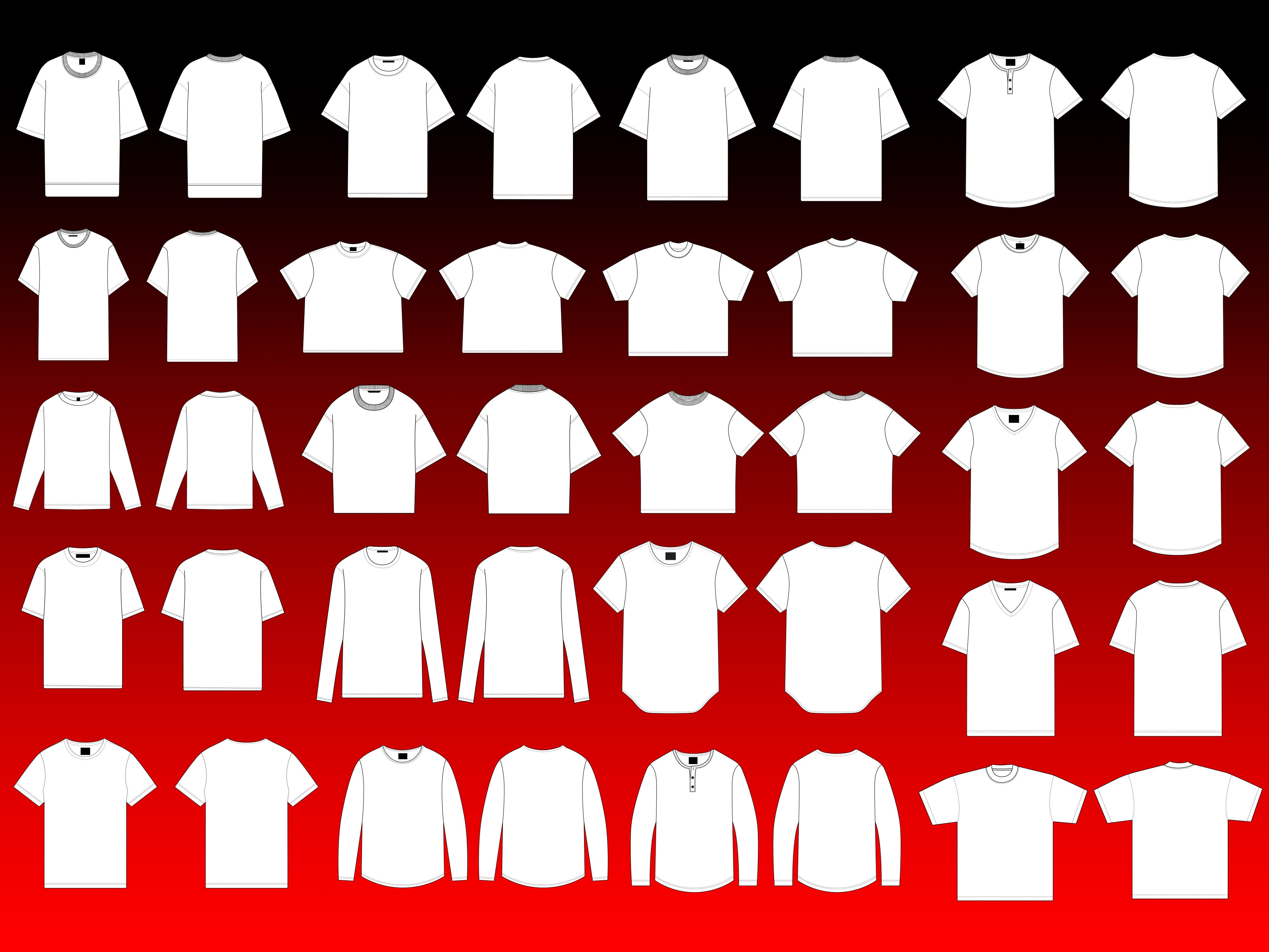 TShirt Vector Mockups