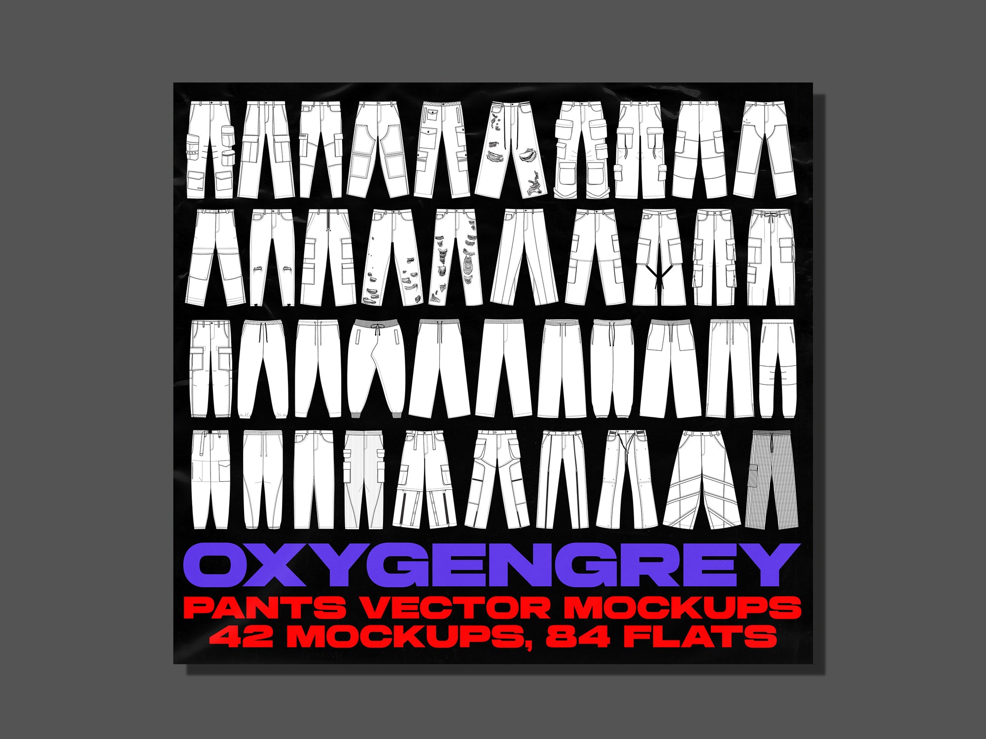 pants vector mockups