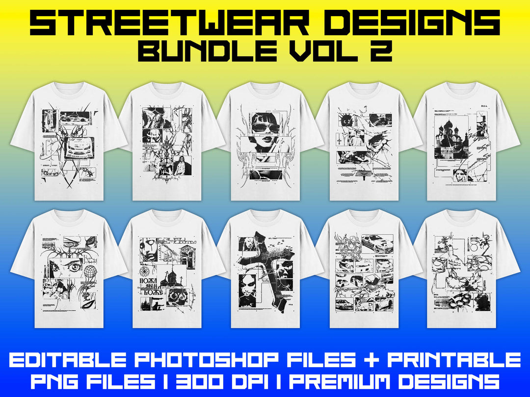 Streetwear Designs Bundle Vol. 2 