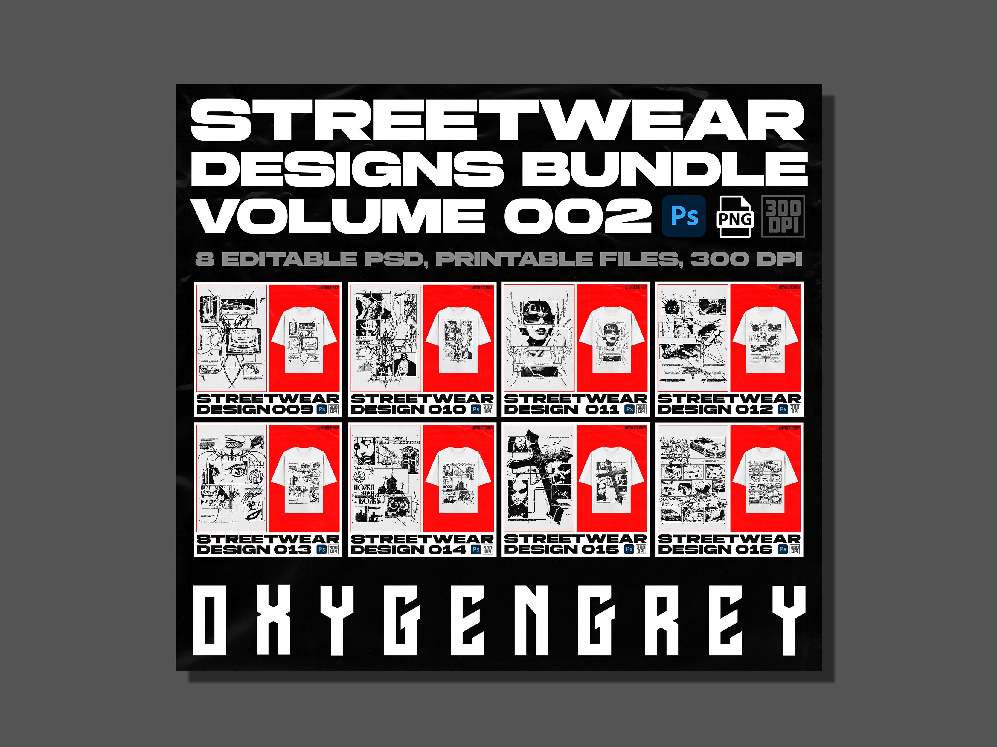 streetwear designs bundle vol002