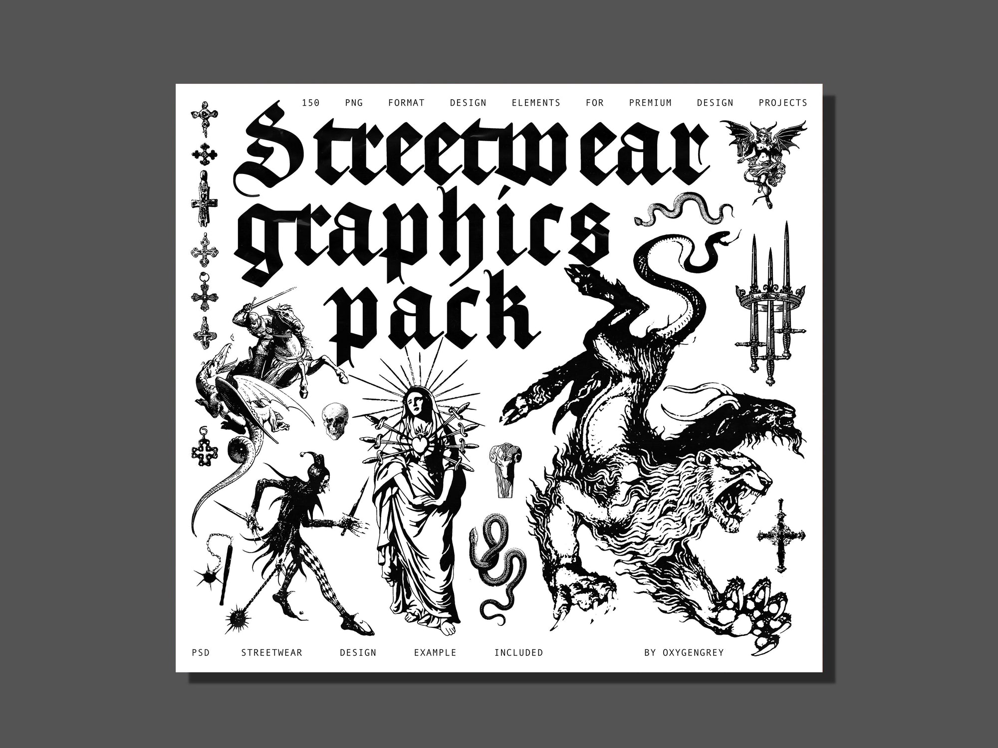 streetwear graphics pack
