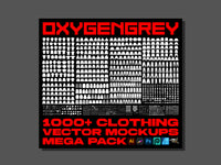 streetwear clothing brand mockups mega pack