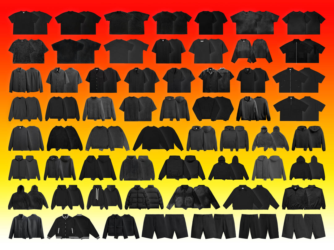 streetwear realistic mockups for clothing brands and fashion designers 