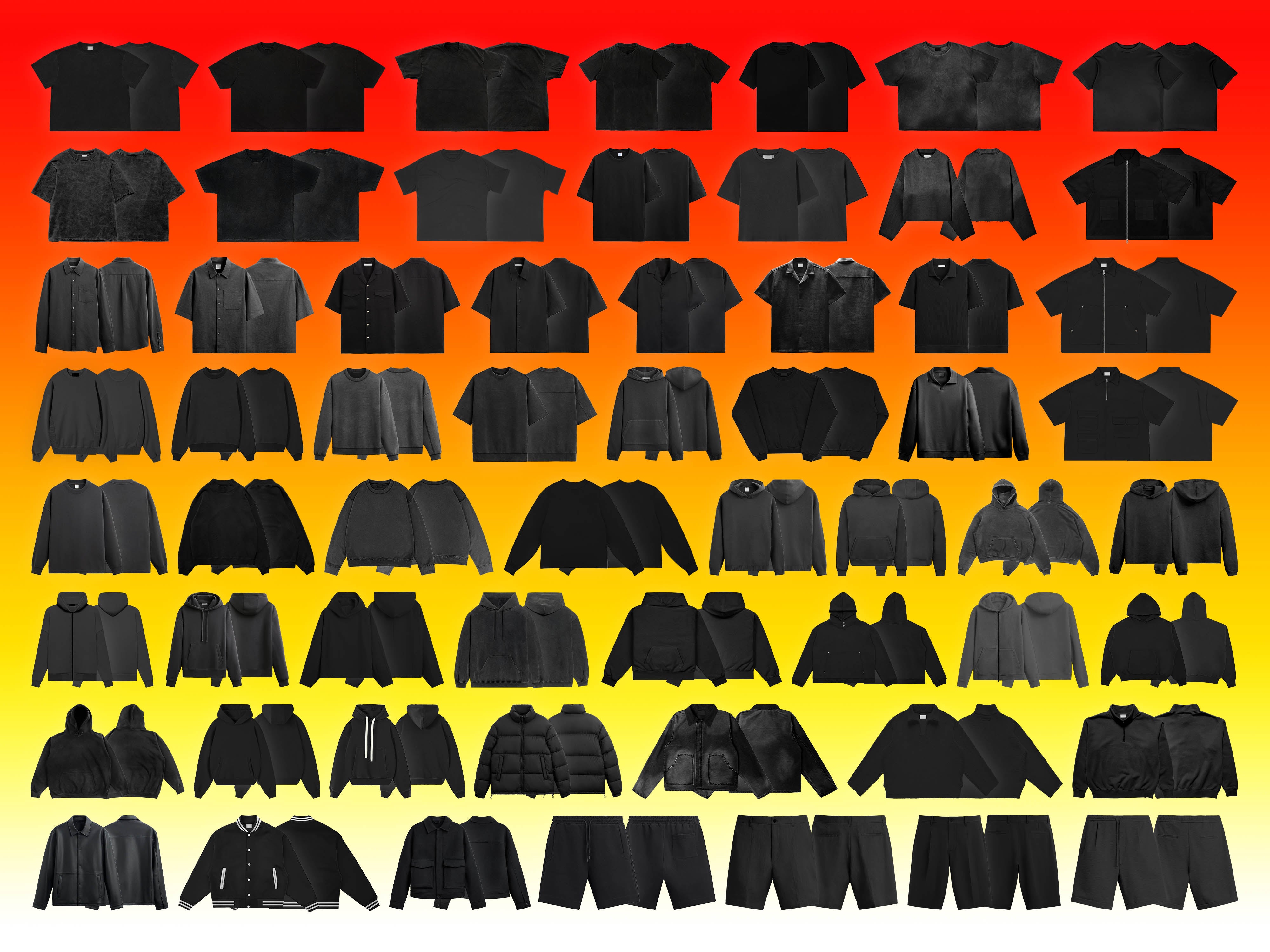 streetwear realistic mockups for clothing brands and fashion designers 