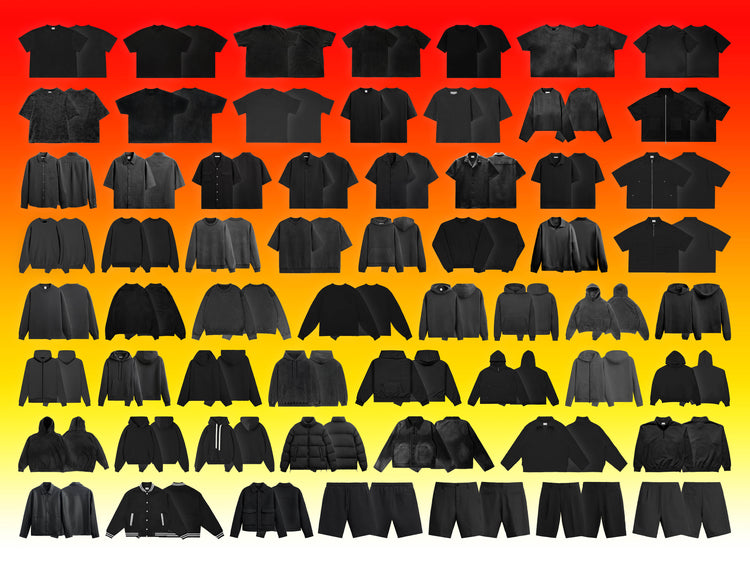 streetwear realistic mockups for clothing brands and fashion designers 