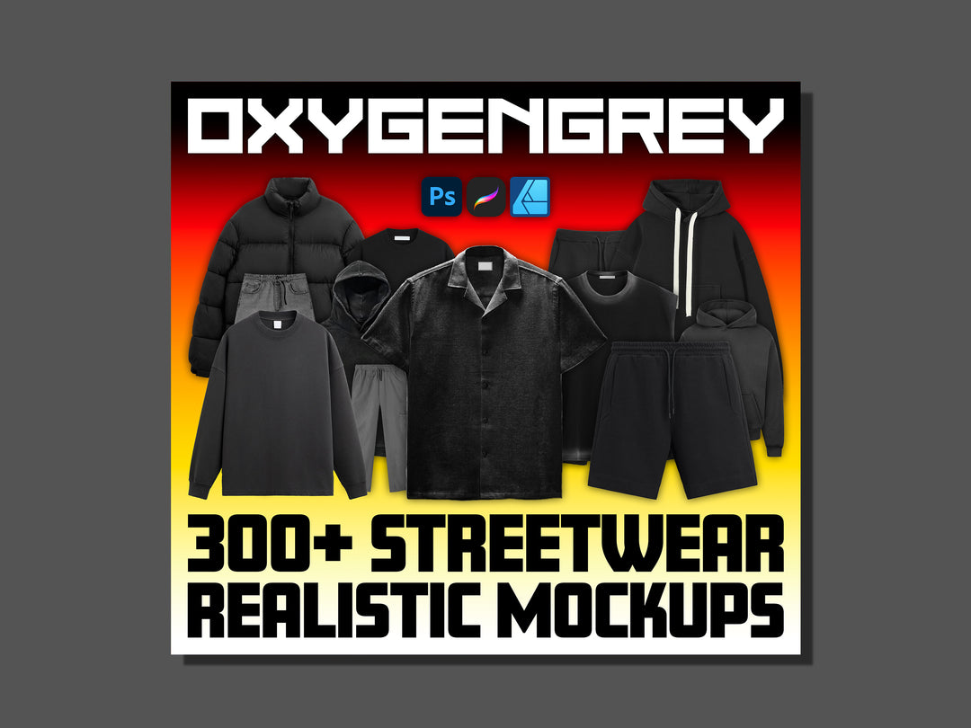 300+ Streetwear Realistic Mockups Mega Pack