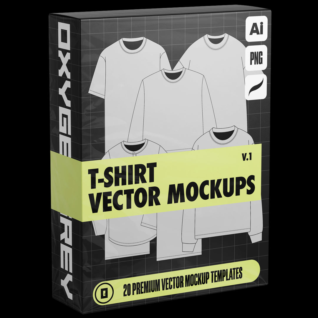T-Shirt Vector Mockups (Vol.1)