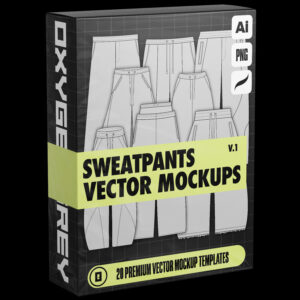Sweatpants Vector Mockups (Vol.1)