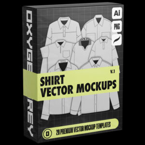 Shirt Vector Mockups (Vol.1)