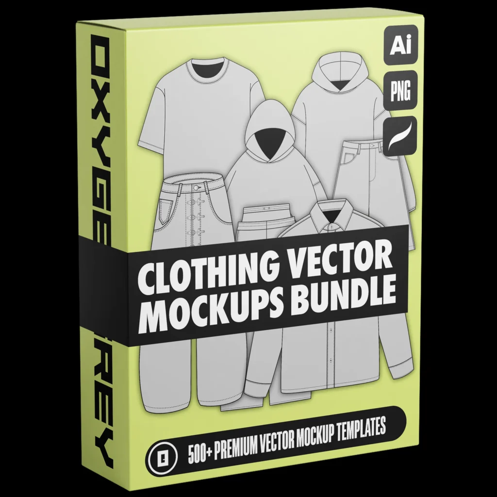 Streetwear Clothing Vector Mockups OxygenGrey