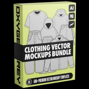 Streetwear Clothing Vector Mockups OxygenGrey
