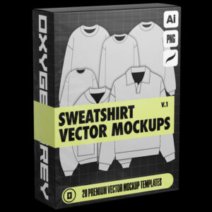 Sweatshirt Vector Mockups (Vol.1)