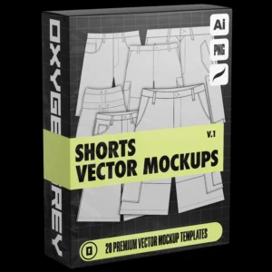 Shorts Vector Mockups (Vol.1)