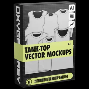 Tank-Top Vector Mockups (Vol.1)