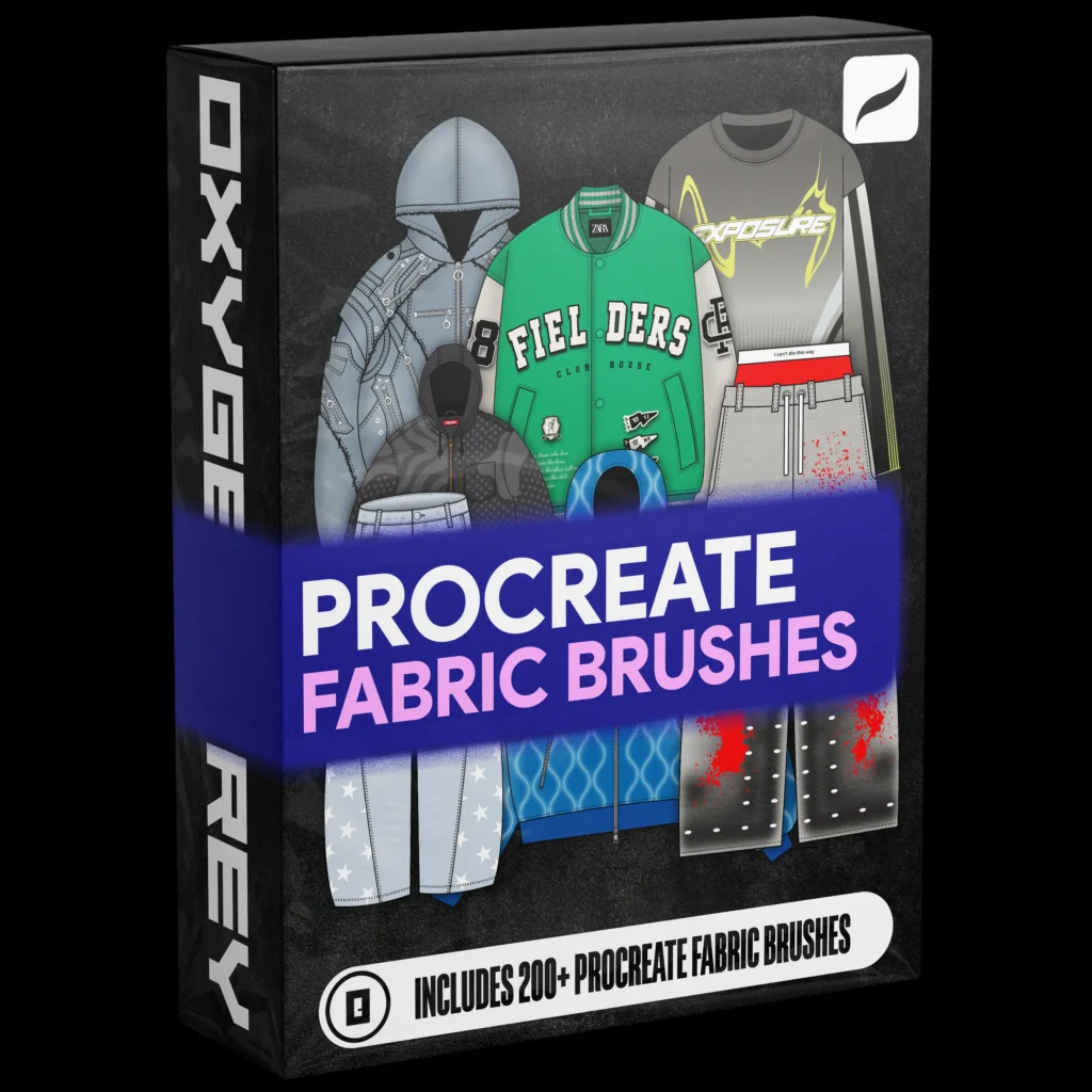 Procreate Fabric Brushes OxygenGrey
