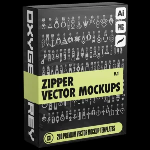 Zipper Vector Mockups (Vol.1)