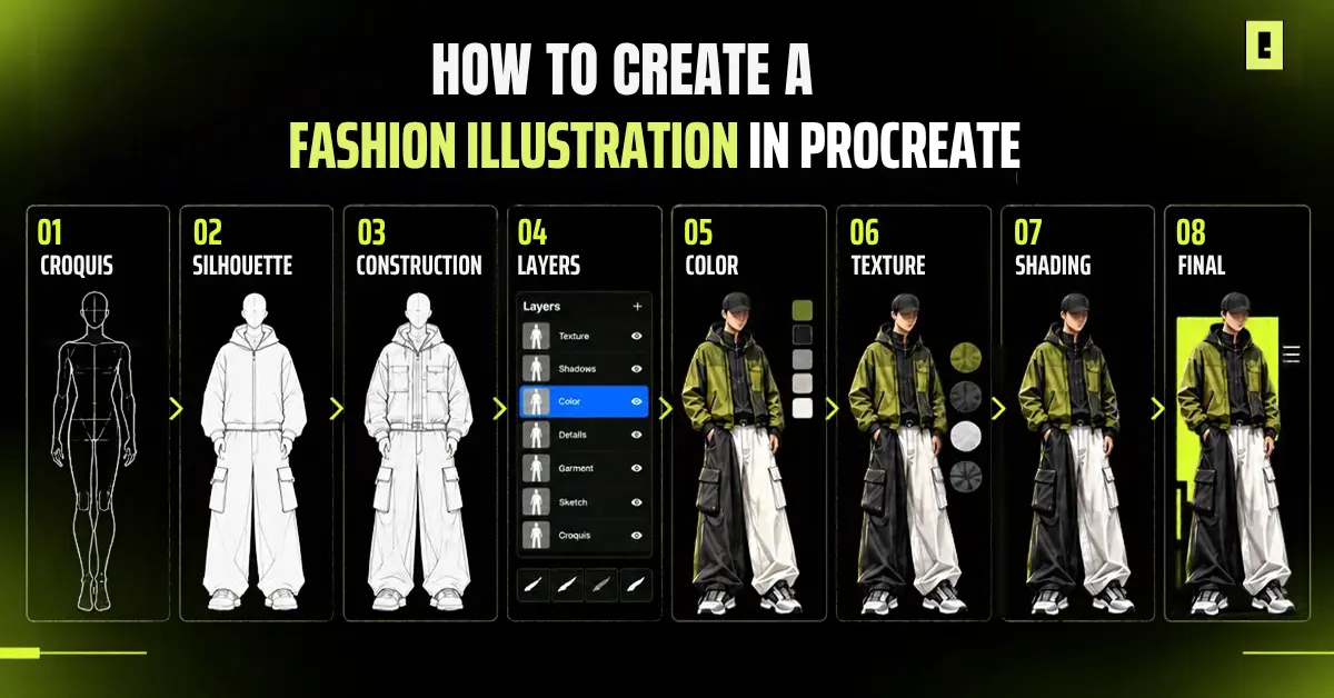 How to Create a Fashion Illustration in Procreate