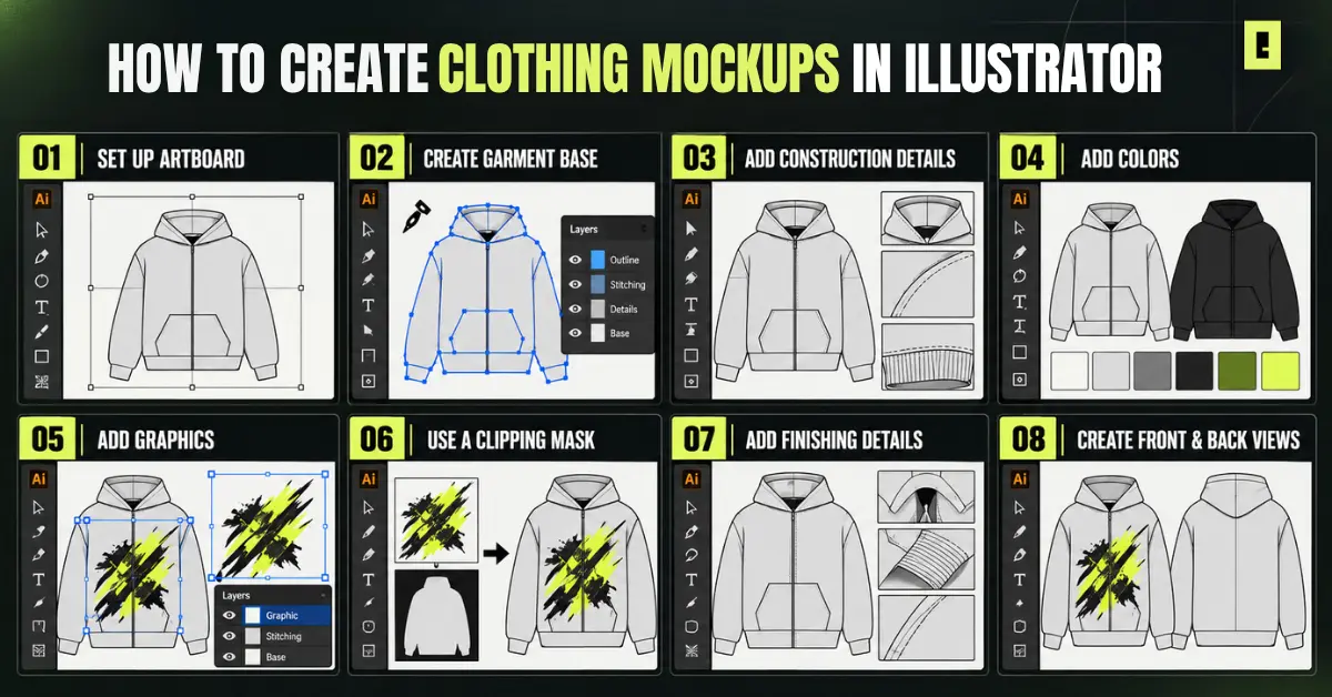 How to create clothing mockups in Illustrator